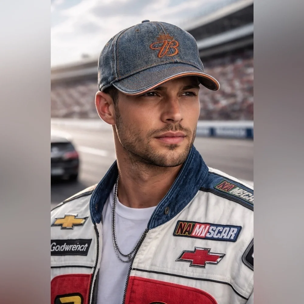 Chase Authentic Dale Jr Nascar Budweiser Denim Hat